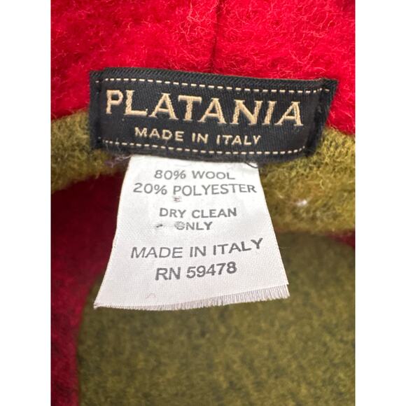 Vintage 1990s Italian Felt Rose Statement Hat Platania Wool Blend main image 6